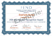 FEND recogntion award